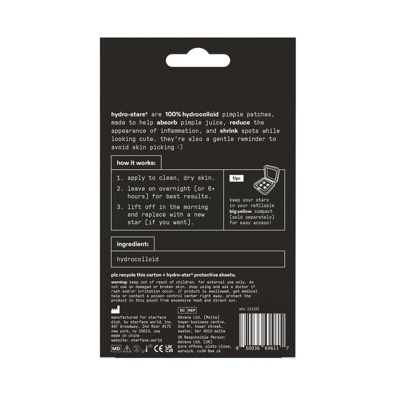 Starface Black Star Pimple Patches, 32 Ct