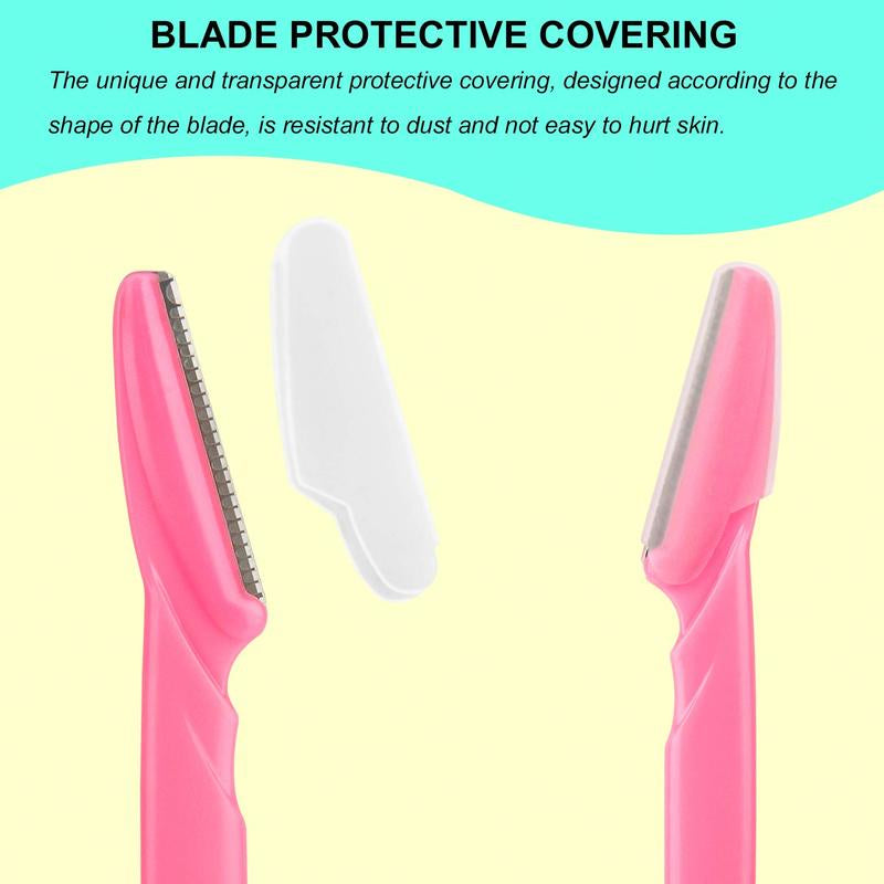 24/48/66Pcs Eyebrow Razors, Dermaplaning Tool with Precision Cover, Sharpe Blade Face Razors for Women, Dermaplane Razor, Facial Razor, Makeup Cosmetic Tools