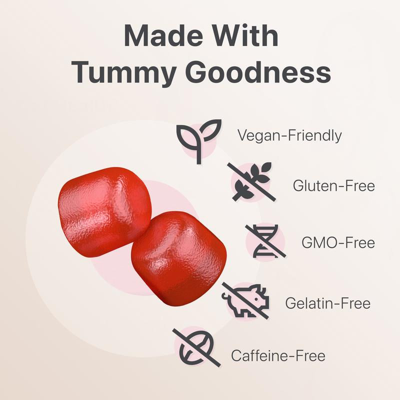 Apple Cider Vinegar Gummies - Flat Tummy Gummies Dietary Supplement Made with 1,000Mg ACV Powder & B-Vitamins Benefits Nutrition