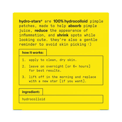 Starface Hydro-Star️ Pimple Patches + Big Yellow Compact, 32 Ct