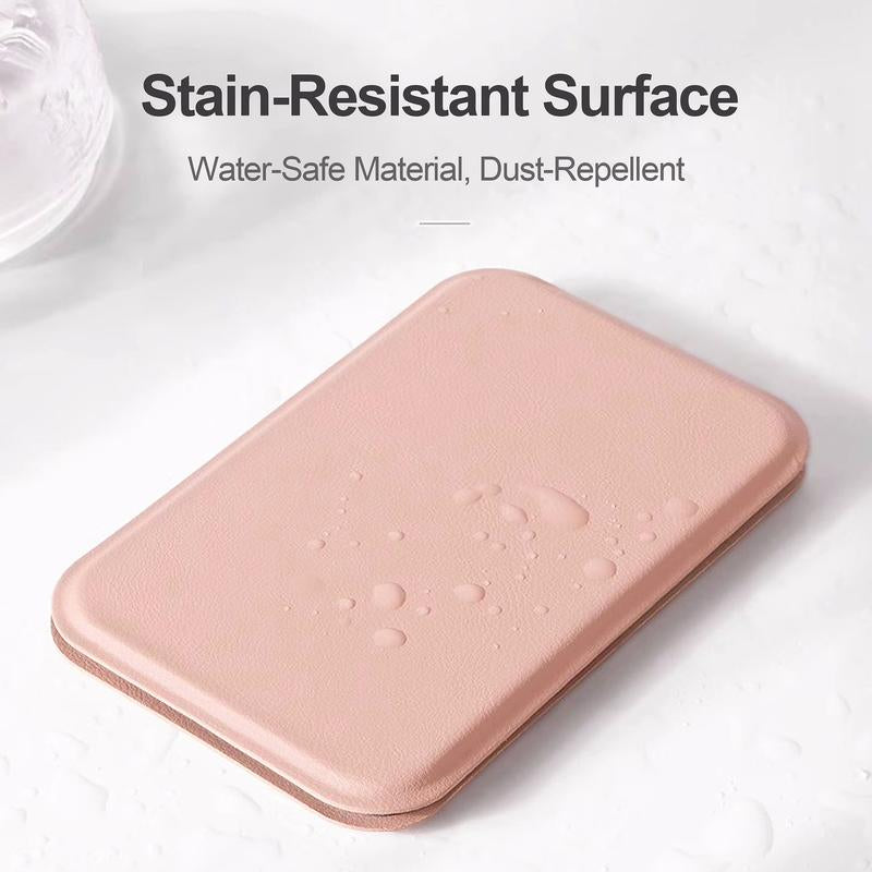 Mini Makeup Mirror, Portable Makeup Mirror, Folding Handheld Mirror, Mother'S Day Gift, Compact Mirror for Traveling Pink Acrylic