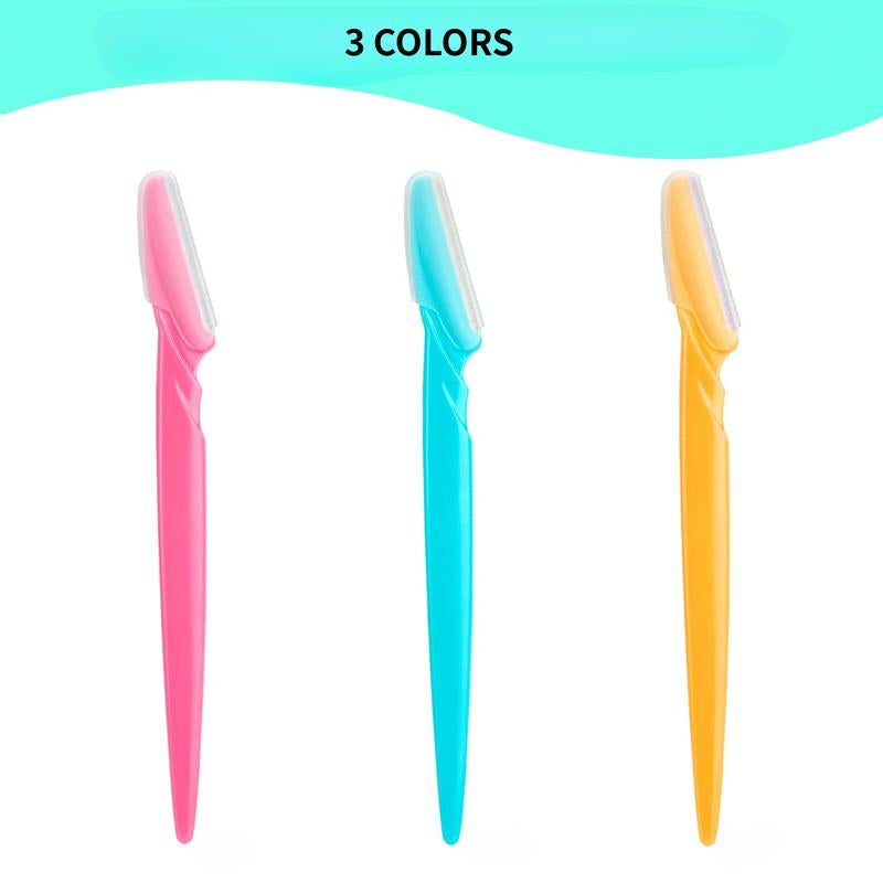 24/48/66Pcs Eyebrow Razors, Dermaplaning Tool with Precision Cover, Sharpe Blade Face Razors for Women, Dermaplane Razor, Facial Razor, Makeup Cosmetic Tools