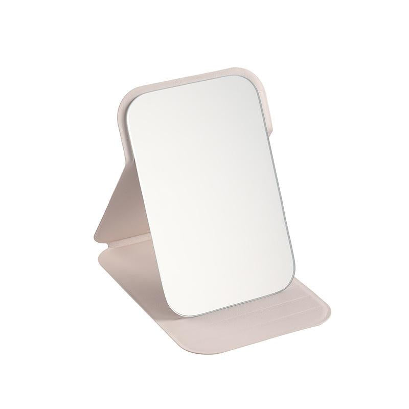 Mini Makeup Mirror, Portable Makeup Mirror, Folding Handheld Mirror, Mother'S Day Gift, Compact Mirror for Traveling Pink Acrylic