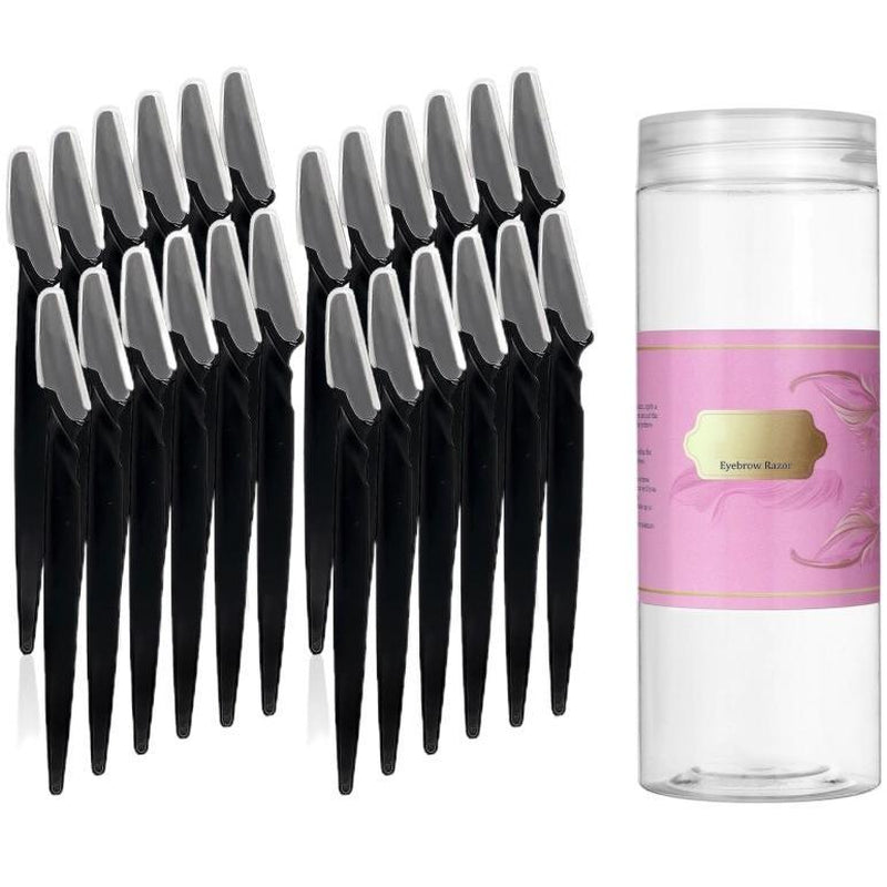 24/48/66Pcs Eyebrow Razors, Dermaplaning Tool with Precision Cover, Sharpe Blade Face Razors for Women, Dermaplane Razor, Facial Razor, Makeup Cosmetic Tools