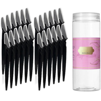 24/48/66Pcs Eyebrow Razors, Dermaplaning Tool with Precision Cover, Sharpe Blade Face Razors for Women, Dermaplane Razor, Facial Razor, Makeup Cosmetic Tools